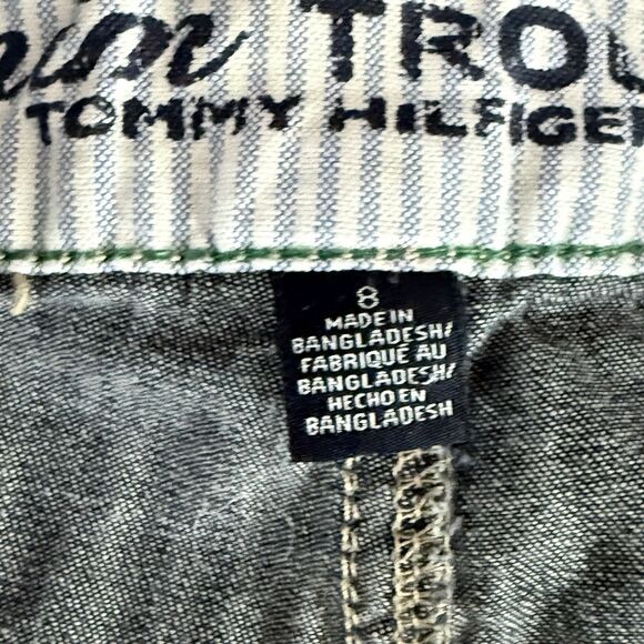 Tommy Hilfiger Denim Trousers Womens Size 8 Blue Gray Stretch Casual Straight - Picture 13 of 16